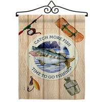 Ulov ribljeg bašte zastava set Ribolov X18. Dvostrano dvorište baner