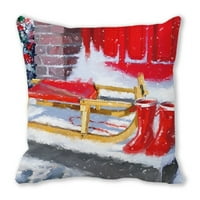 Sretan božićni jastuk kauč kauč na kaputima navlake Xmas party dekorativni jastučnici sretne nove godine