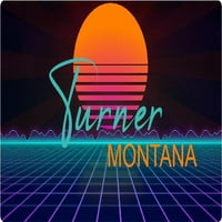 Turner Montana Vinil Decal Stiker Retro Neon Dizajn