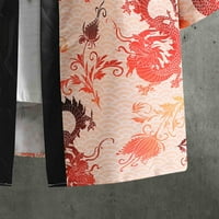 Muška majica Ležerne prilike modernog muškog ljetnog zmaja Ispiši Kimono s pola rukava od ramena Kardiganske