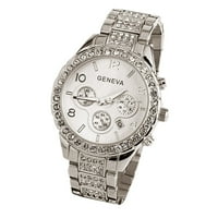 Pametni satovi pazi za muškarce Ženeva Žene Modni luksuzni kristalni kvarcni sat