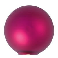 Whitehurst 6ct Raspberry Pink Glass Matte Božićna kugla ukrasi 4