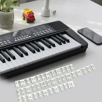 Niuredltd Dekoracija silikonske klavirske naljepnice za početnike 'Piano Notes Vodič za glasovirske