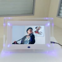 DPITYSerensio Digital Electic Frame Frame LED lampica akrilni foto album Video petlje reprodukcija,