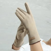 Zimske rukavice, pune boje njemačke kožne rukavice s T-Ouch ekranom za inde prst