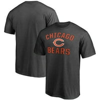 Muške fanatike marke Heatherd charcoal Chicago Bears Victory Arch majica
