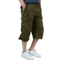 Elaililye modni muški plus veličina kratke hlače Multi-džepne kratke hlače za muškarce otporne na liste