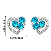 Naušnice Chaolei za žene Trendy Butterfly Geometrijski nakit naušnice Diamond Green Leaf Stud minđuše