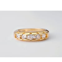 Corashan Fashion Elegant Circle Glossy Gold Encrust Ring Dame Nakit