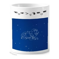Star Universe Leo Constellation uzorak četkica za zube Cartoon Lijep držač olovke