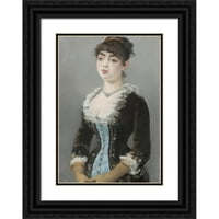 Édouard Manet Black Ornate Wood Framed Double Matted Museum Art Print Naslijed: madam Michel-Levy