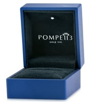 Pompeii 3 8ct okrugli dijamantski jastuk halo vintage zaručni prsten 14k bijelo zlato