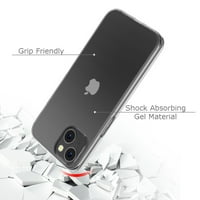 Slim-Fit TPU telefon za telefon za iPhone 14, sa zaštitnim zaslonom od kaljenog stakla