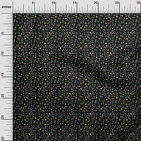 Onuone pamučne kambrične crne tkanine cvjetni ditsy šive zanatske projekte Tkanini otisci dvorišta široko