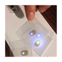 NFC Flash naljepnica za nokte LED Bare Chip Inteligentna svjetlosna svjetlost naljepnica za nokte, zeleno