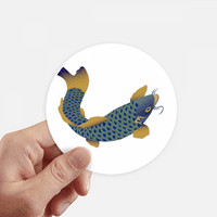 Slikarstvo Kultura Plava riba naljepnica okrugla zidni kofer za laptop