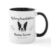 Cafepress - Boston Terrier Pokloni - OZ Keramička šolja - Novelty Coffee Čaj za čaj