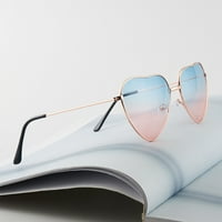 Sunčani sunčani naočali u obliku srca Okvir Vintage stil Zaštita očiju otporne na sunčane naočale