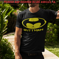 KošuljaBanc Inner Superheroj Mens Buttman Uredna majica Funny Parody Design Tee