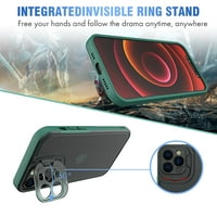 Elepower za iPhone Pro 6,7 Slučaj, multi-sloj materijala sa zaštitom od očiju Kickstand otporna na udarcu