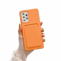 Slučaj držača kartice za Samsung Galaxy A 5G SM-A226B u narandžastoj boji