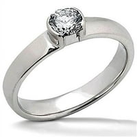 1. CT E VVS Diamonds Solitaire bijeli zlatni prsten