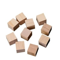 Školska pribor Drveni kvadratni blokovi Mini kockice za uljepšavanje za drvo zanat DIY + C