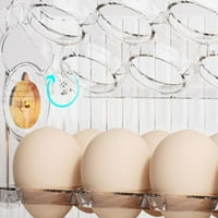 Hladnjak Skladište jaja Bo Anti-Jesen svježom držač jaja za kuhinjsku frižider i zamrzivač - prozir