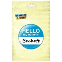 Beckett Pozdrav Moje ime je magnet dugmeta hladnjaka