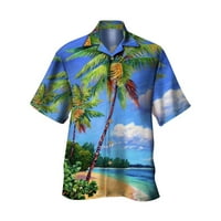 Golf košulje za muškarce Ljetni odmor Turizam Plaža Modni trend Leisure 3D Digitalni tisak Majica kratkih