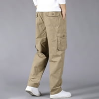 HVYesh Muške teretne hlače opušteno FIT MULTI džepove hlače na otvorenom Taktičke pantalone Ležerne