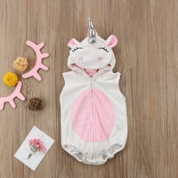 Slatka kostim za bebe jednorog za halloween novorođenčad trik ili liječenje, obucite se za 0 mjeseci