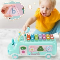 Autobus Intelektualna škola, igračka za bebe, igračke za klavir sa oblikom zagonetke Kucanje klavirske