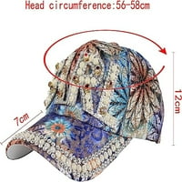 Ženski kristali kristala za bejzbol kapu Bling Bling Podesivi šešir za sunčanje Hip Hop Caps modne šešire
