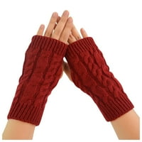 Jahanje sa mobilnim zimskim pletenim držite ženske rukavice za telefonske rukavice