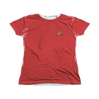 Star Trek Sci-Fi TV serija Engineering Crvena uniforma Junior Front Print Majica T