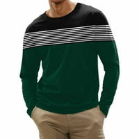 Muška majica Muške modne ležerne prilike Sportski prugasti šivanje digitalne tiskarske kraljevske majice
