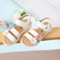 Djevojke 'sandale veličine cvjetnih gumena gume Neklizajuće cipele Cross bijele dječje djevojke Dječje