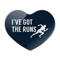 Dobio sam trčanje koji trče trčanje smiješan heart akrilni frižider hladnjak magnet