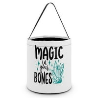 Čarobne kosti Halloween kašika za djecu trik ili tretiraju torbe za višekratnu bombone za zabavne poklone