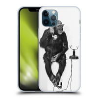 Dizajni za glavu Smiješni životinje Monkey poziva na telefon mekani gel kućište kompatibilan sa Apple