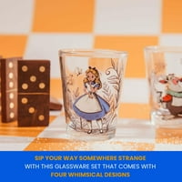 Disney Alice in Wonderland Schesses Scenes Mini shot naočale