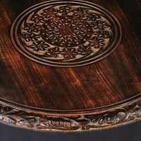 Čvrsta drvena rezbarena tablica, bočna stola, ulazni tablica, drveni krajnji sto, noćni ormarić, osmerokutna