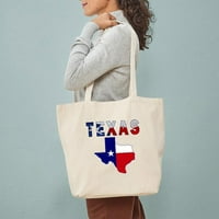 Cafepress - karta zastava s teksaškim torbama - prirodna platna torba, Torba za platno