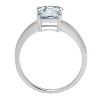 1. CT briljantan aspekser Clear Simulirani dijamant 18k bijeli zlatni pasijans prsten sz 10