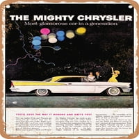 Metalni znak - Chrysler Saratoga vrata Hardtop Vintage ad - Vintage Rusty Look