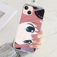 Anime Spy Porodični silikonski telefon za iPhone Pro Plus XS XR prozirni poklopac