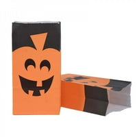 Hazel Tech Halloween Paper Candy Bagy Ghosts Pumpkins Crna mačaka i paukove mreže Printova Dizajn Halloween