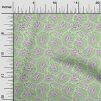 Onuone baršunaste zelene tkanine azijski paisley blok zanatske projekte Dekor tkanina štampan dvorište