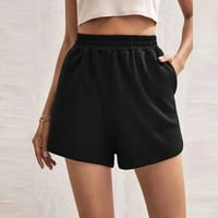 Asdoklhq Summer Shorts za žene odobrenje $ 5, žene plus veličine Žene Ležerne ljetne elastične struke